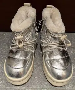 【Zara Kids】シルバーブーツ　EU35、23cm