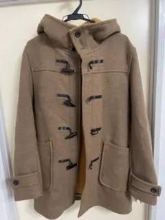 BEAMS HEARTブラウン ダッフルコート フード付き