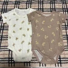 ベビー肌着 クマ柄 2枚セット