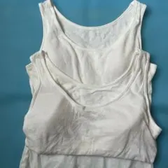 ティーン　パッド付きタンクトップ　2枚組