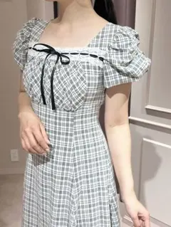 お値下げ‎♡anmille バストギャザーリボンワンピース アンミール アンミール＊バストギャザーリボンワンピース - メルカリ