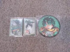 僕のヒーローアカデミア パブミラー風アクリルステッカー カフェ 特典　緑谷出久