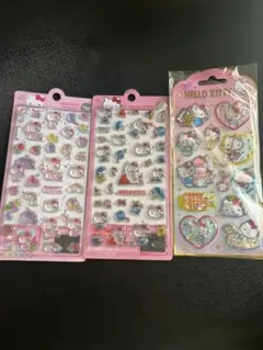 【正規品】ハローキティボンボンドロップシール+ ウォーターシールB 3枚海外限定