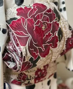 大人兵児帯【シャクヤク紅】　大人の兵児帯