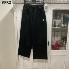 美品 #FR2 エフアールツー ダブルニー スウェットパンツ M ブラック