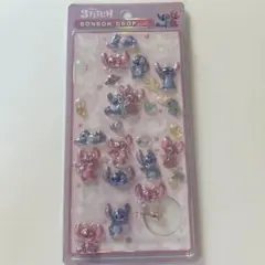Disney Stitch & Angel ボンボンドロップシール