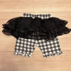 新品 CHERIER 110cm スパッツ ギンガムチェック スカート