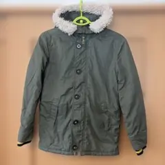 キッズ用モッズコート カーキ
