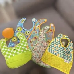 お食事エプロン 5点＋リッチェルおやつカップ　セット