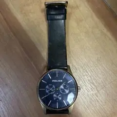 police 腕時計　黒