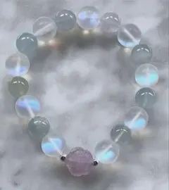 薔薇フローライト アクアマリン アメジスト ルナフラッシュ 天然石 デザブレ