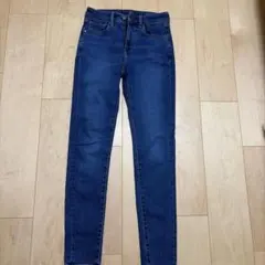 UNIQLO HEATTECH スキニーデニムパンツ 25 裏起毛のサムネイル