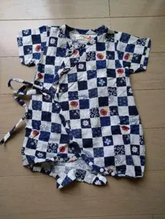 くろわっさんずべべ　60~70cm 浴衣風ロンパース