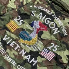 美品★ヴィンテージスタイル★ベトジャン★迷彩★カモフラ★90★アウター★中綿