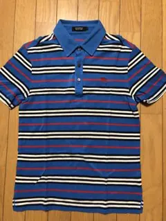 バーバリーブラックレーベルストライプポロシャツM