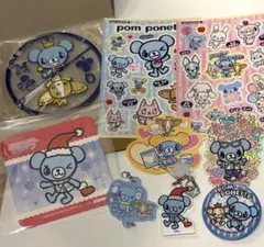 まとめ売り　ポンポネット　ミントくん　ナルミヤ　シール　ステッカー　缶バッジ