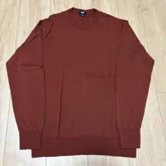 エクストラファインメリノクルーネックセーター ニット