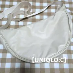【UNIQLO:C】レザータッチラウンドショルダーバッグ