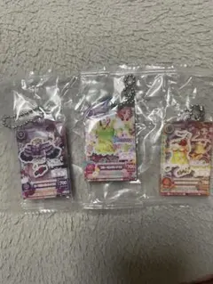 アイカツ　ガチャガチャ　3個セット　蘭　桜　おとめ