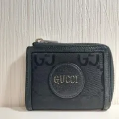 グッチ オフ ザ グリッド L字ジップ コンパクト財布 ブラック 657587