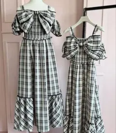 2025年最新】an mille ビックチェックリボンop ワンピースの人気