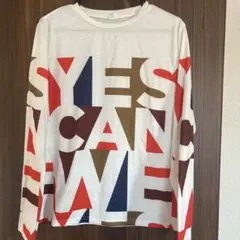 SHEIN 長袖Tシャツ ホワイト ロゴプリント 13/14y