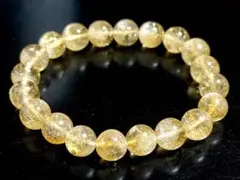 非加熱 【 シトリン 】虹入り ブレスレット