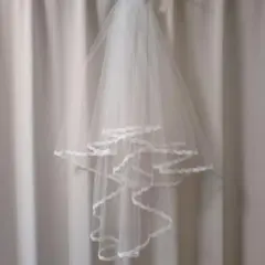 フォーシスアンドカンパニー　ウェディングベール ホワイト レースエッジ
