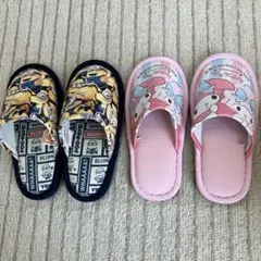 子供用21㎝ミニオン・マイメロディ スリッパセット