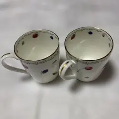 大バーゲン値下5000円NORITAKEフルーツ模様 マグカップ 2個セット
