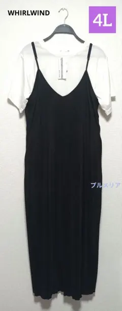 セール❣️WHIRLWIND プリーツワンピース&Tシャツセット　4L　新品のサムネイル