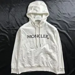 MONCLER モンクレール パーカー プルオーバー ホワイト ロゴのサムネイル