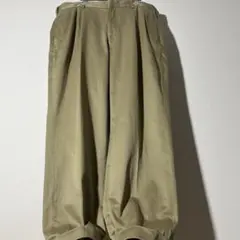 90s 00s AXIST 2タック ワイド チノパン カーキ W38 バギー