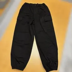 GU キッズ カーゴパンツ ブラック 150cm ③
