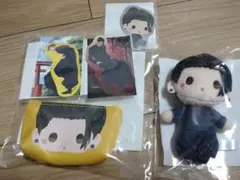 呪術廻戦 セガラッキーくじ懐玉・玉折　夏油傑　ぬいぐるみ・ミニポーチ・ステッカー