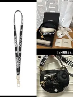 P*o様 シャネル【CHANEL】プレ春夏25P ロゴ　ネックストラップ