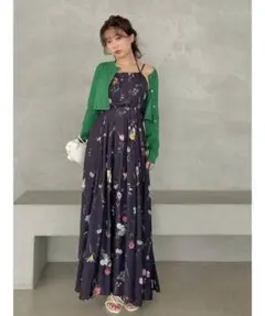 SNIDEL キャミワンピース カーディガンセット