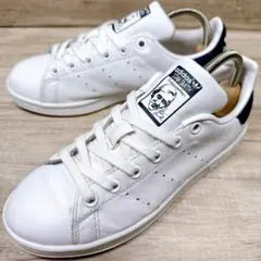 adidas アディダス スタンスミス レザースニーカー 白 ネイビー 22.0