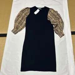 【新品未使用タグ付き】GAUDIパプスリーブ袖　ワンピース