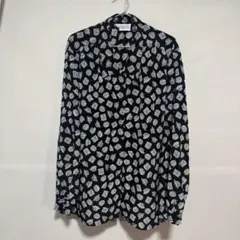 【古着】Pendleton 長袖シャツ 総柄 モノクロ