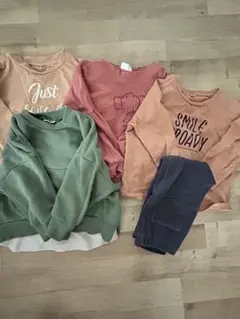 ベビーキッズ トレーナー ロンT ズボン まとめ売り 5点セット