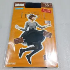 GUNZE SABRINA freo:lブラックタイツ 30デニール