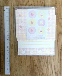 【平成レトロ】 マザーグースの森 うさちゃん　ミニレターセット　当時物