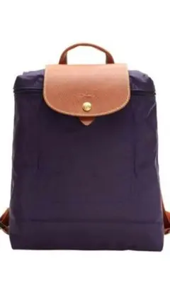 ロンシャン　リュック　ブルーベリー