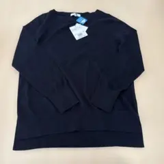 PLST ウォッシャブルウールボートネックニット セーター 長袖ニット L