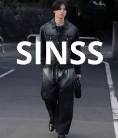 シンスSINSS 箔プリントグラデーションワイドバルーンパンツ　M