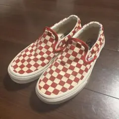 VANS Classic Slip-On Checkerboard Tomato