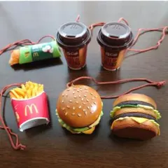 マクドナルド ミニチュア ストラップ マグネット 6個　ハッピーセット