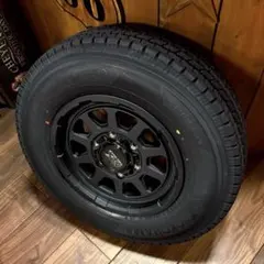 ハイエース専用❄️スタッドレス❄️アルミセット⭐️26年製マットブラック ハイエース専用❄️スタッドレス❄️アルミセット⭐️26年製マット