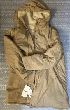 NAVY. 裏ボアモッズコート （ベージュ）